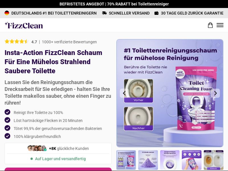 Ecom - FizzClean - DE