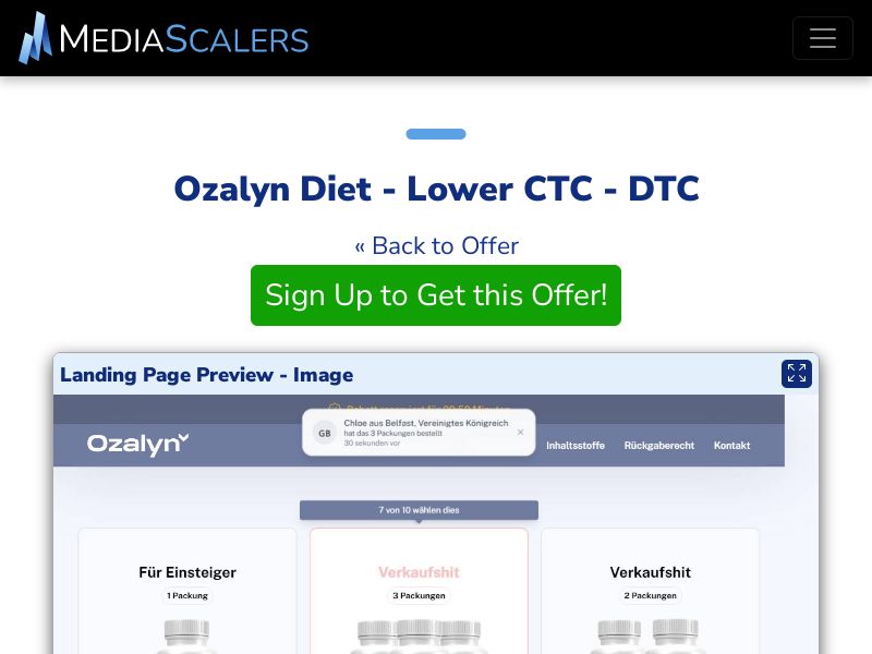 Ozalyn Diet - Lower CTC - DTC (Event Tracking) [PL]