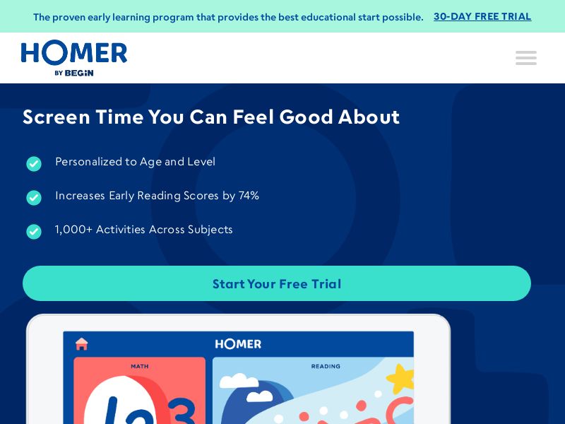 Homer - Free Trial CPA [AU, CA, IE, NZ, ZA, UK, US, SG]