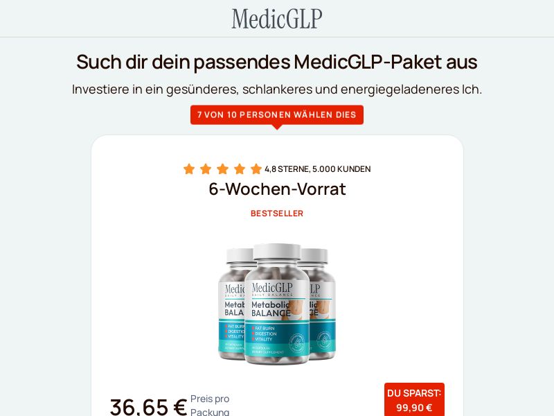 ! HOT - MedicGLP Diet - DTC Page [Multi-GEO] (Banner,Native,Social,Search,SEO,Brand Bidding) - CPA