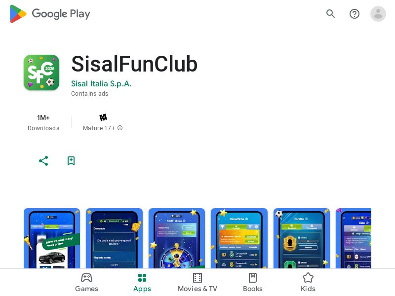 SisalFunClub - CPR - Android Only - IT - (Proof Needed)