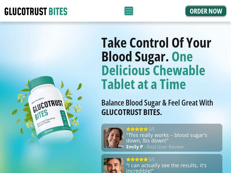 GlucoTrust Bites - TSL | US, UK, AU, NZ, CA