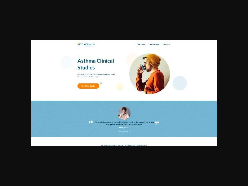 Trial Search - Asthma 6 QUESTIONS - Clinical Trial - CPL (US)