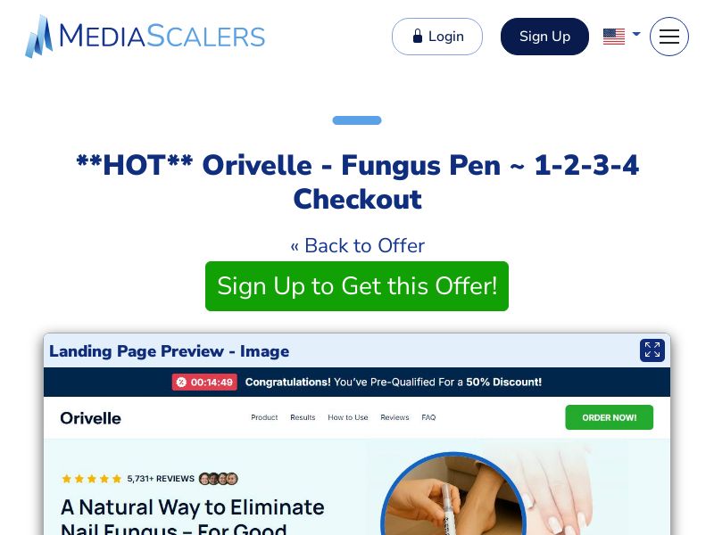 Orivelle - Fungus Pen ~ 1-2-3-4 Checkout {+Advertorial, DTC, Multi-Lang, Alt-Landers} (Event Tracking) [US, DE, CA, AU, UK, FR, IL, +233 More]