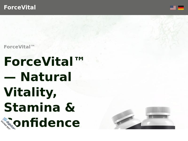 ! HOT OFFER - ForceVital ME - VSL [DE,AT,CH] (Social,Banner,Native,Push,SEO,Search,Brand Bidding) - CPA