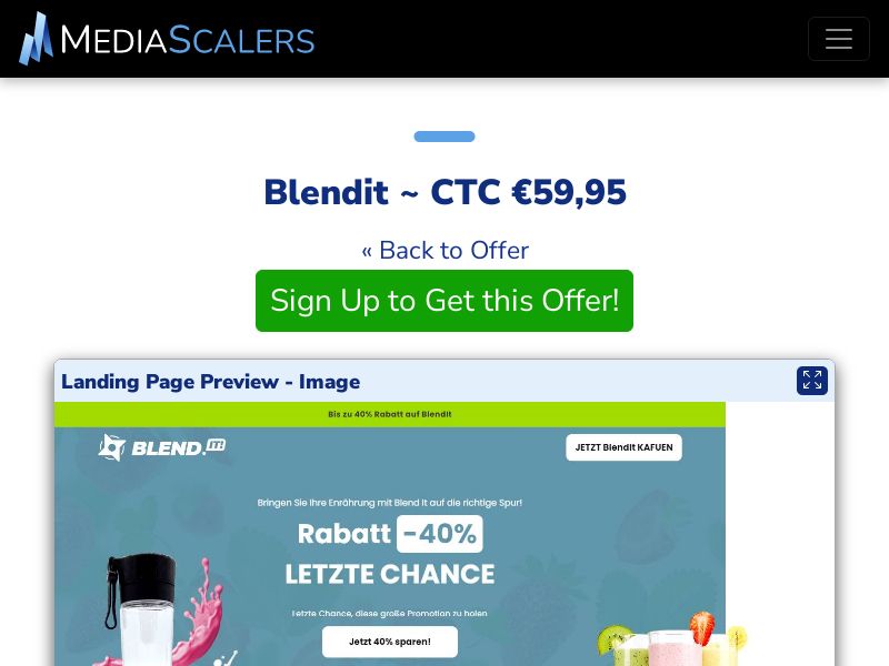 Blendit ~ CTC €59,95 {+DTC, Alt-Landers} (Event Tracking) [DE, AT]