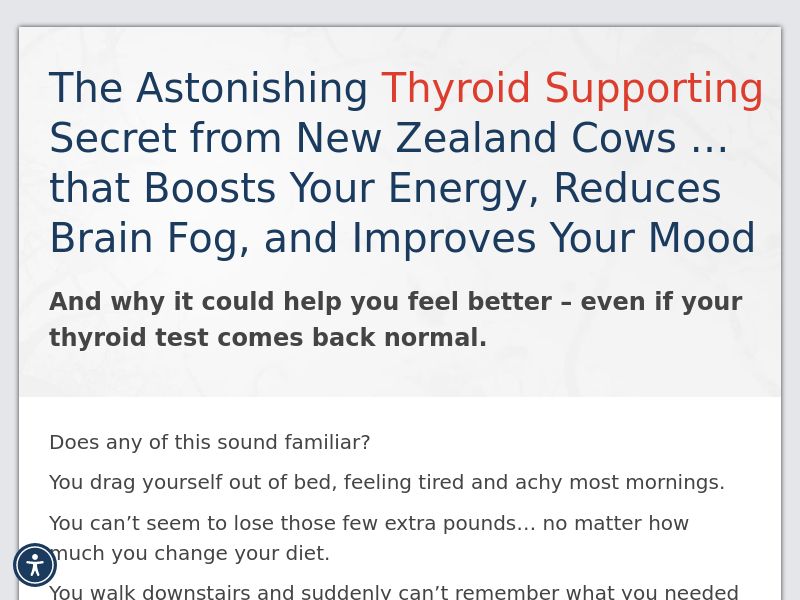 Thyrovanz | Supplements - Health - CPS | US, UK, CA, AU