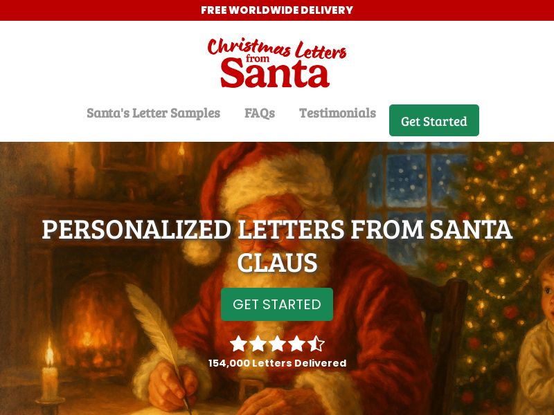Christmas Letters from Santa (US) | Active until 11th December