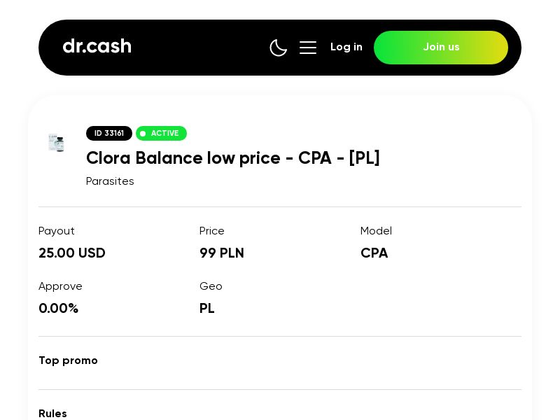 Clora Balance low price