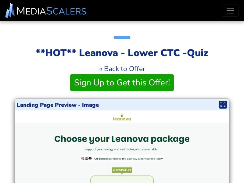 Leanova - Lower CTC -Quiz {+DTC, Quiz} [IE]