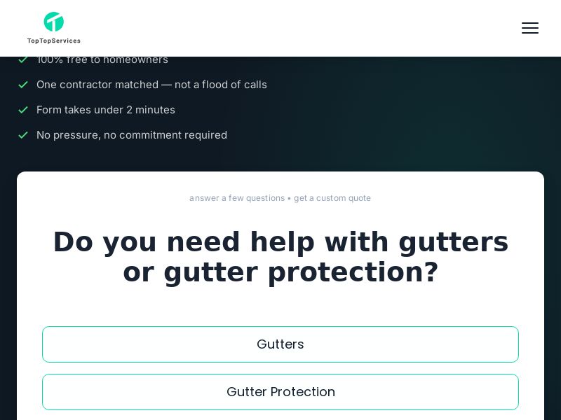 TopTopServices - Gutters (RevShare) (US) (Non Incent) [INHOUSE]