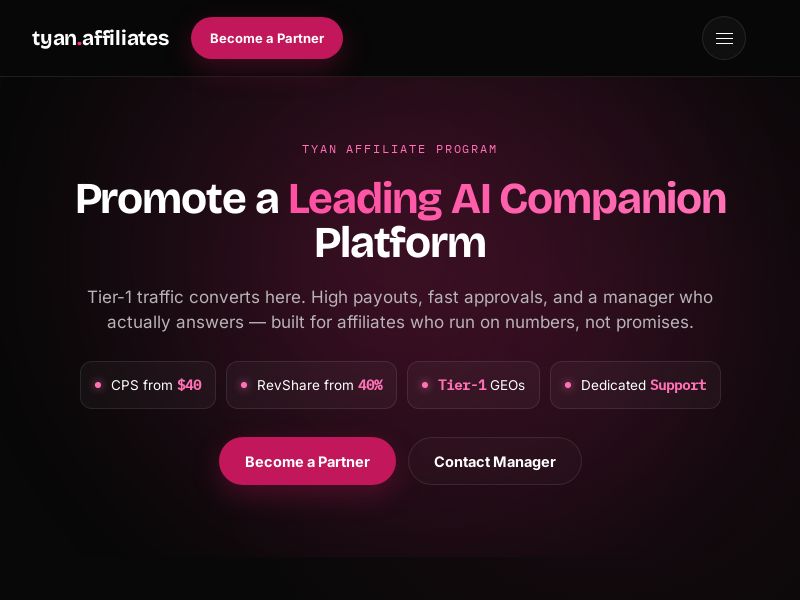 Tyan.ai - AI Companion Platform (CPS)