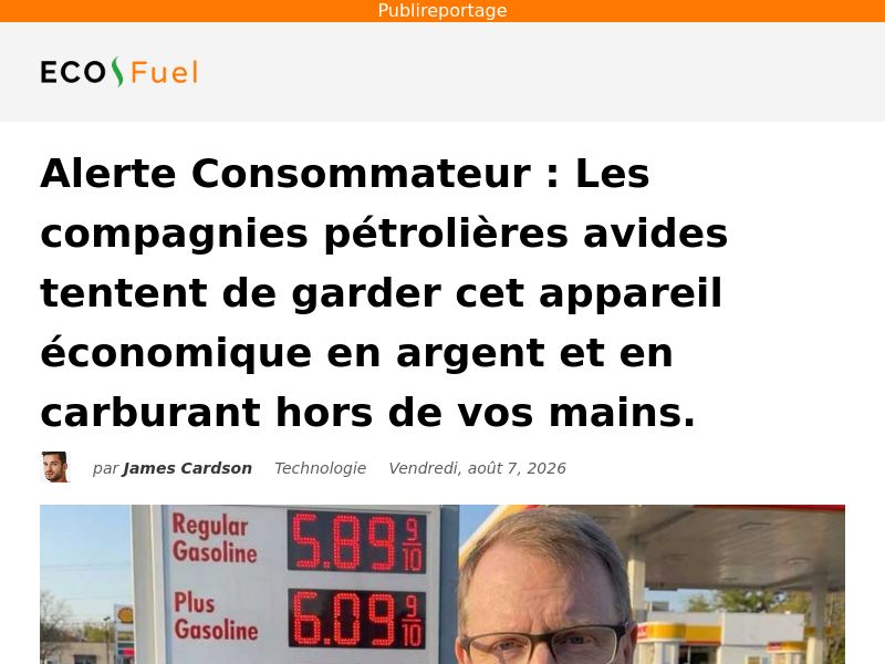 Eco Fuel Saver - DTC [FR] (Social,Banner,Native,Push,SEO,Search,Brand Bidding) - CPA