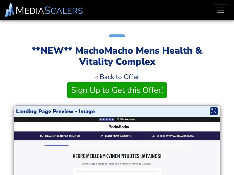 MachoMacho Mens Health & Vitality Complex {+Quiz} [FI]