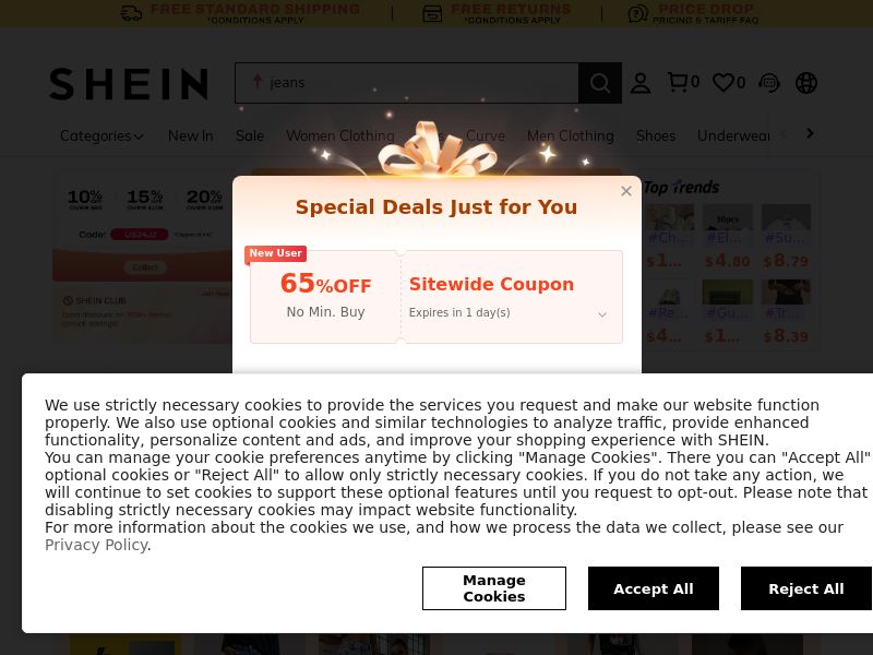 Shein.com Ecommerce CPS - Multiple Geos