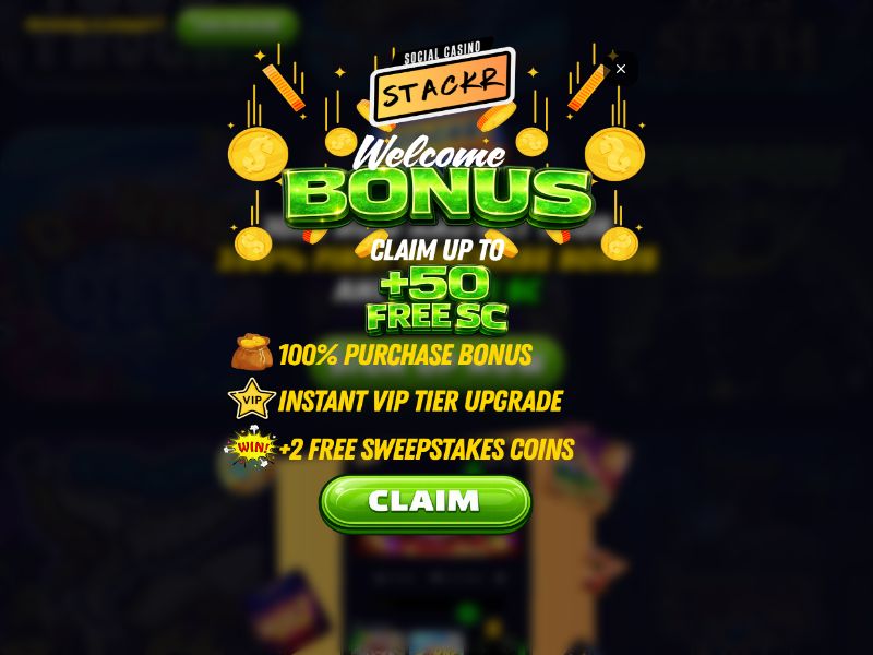 Play & Win at Stackr Casino - Social Sweepstakes Fun - US