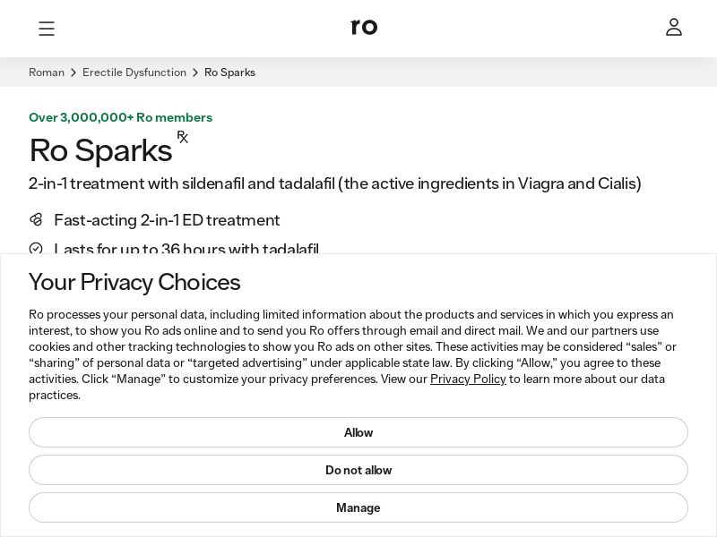 Roman Health - Erectile Dysfunction - CPL (US)