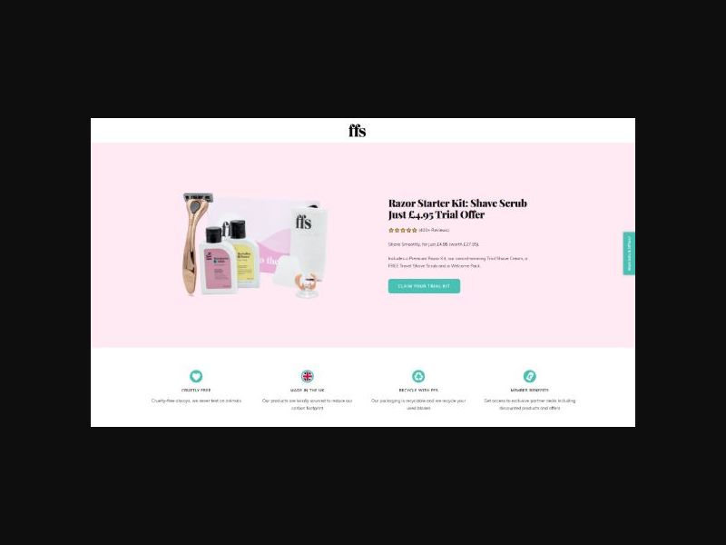 FFS Beauty - MaxBounty Exclusive - £4.95 Offer - CPS (UK)