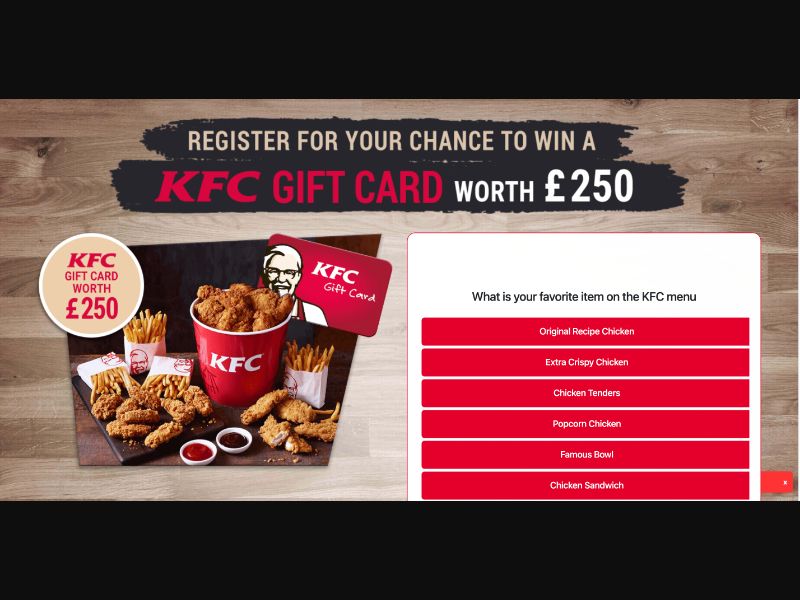 UK - Quiztionnaire - KFC - (CPL)