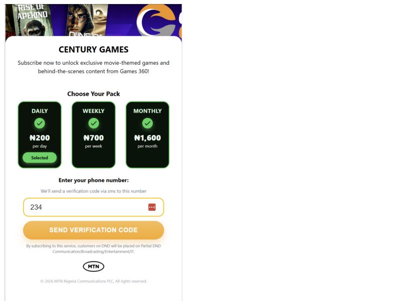 Century Games MTN