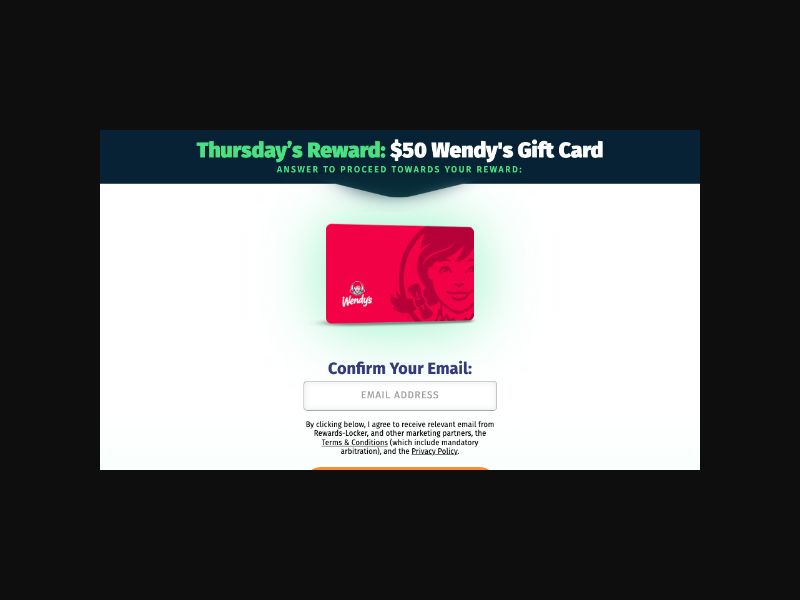 SuperSweep - $50 Wendys Gift Card - SOI (US)