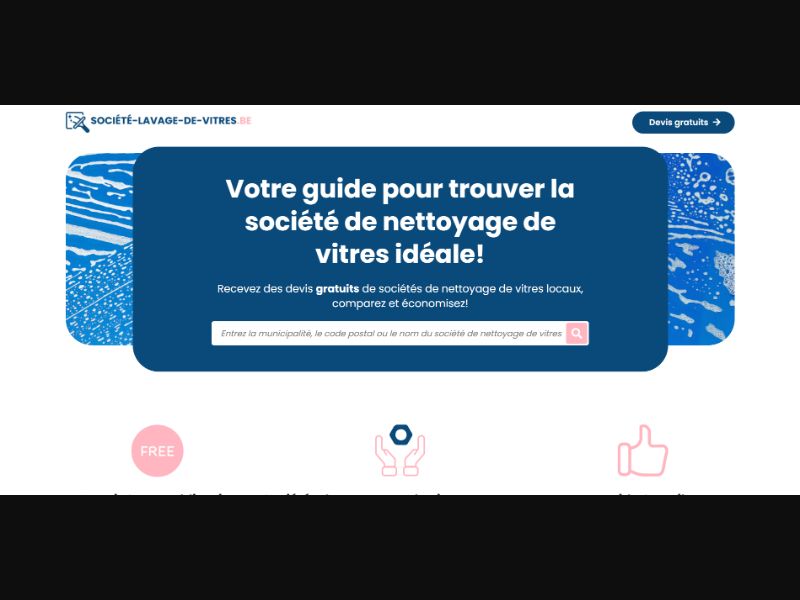[WEB+MOB] Société-Lavage-De-Vitres – Window Cleaning /BE(FR) SOI [Approval Required]