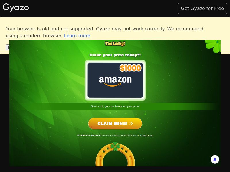 TooLucky $1000 Amazon Gift Card - US