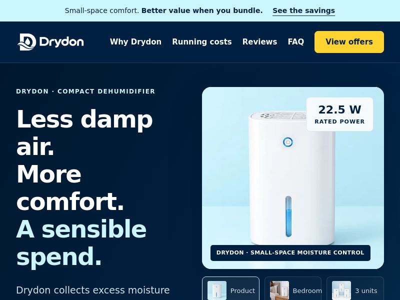 ! NEW OFFER - Drydon Dehumidifier [US] (Social,Banner,Native,Push,SEO,Search,Brand Bidding) - CPA