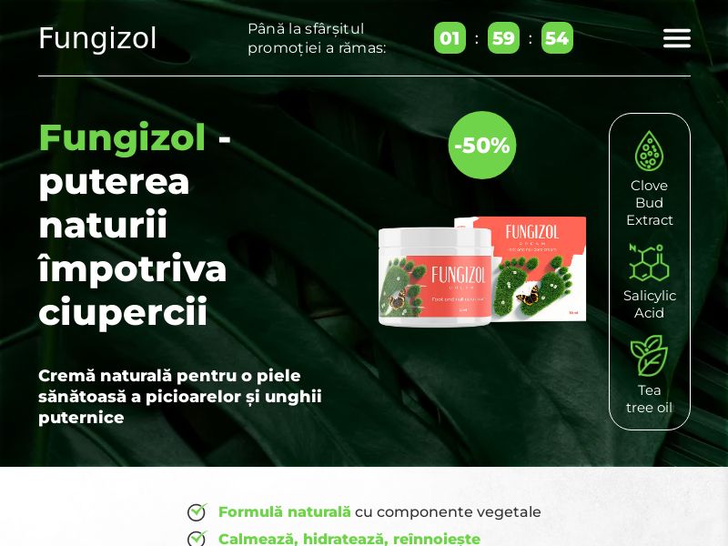 Fungizol Сream 119 ron - ANTIFUNGAL CREAM HOLD