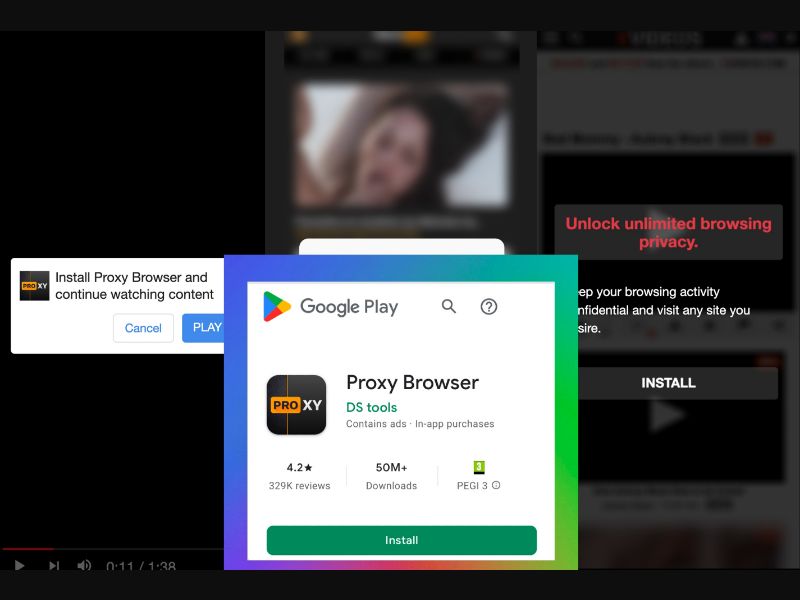 [MOB] Safe Proxy Browser (With Prelander) /WW (ex. YE, LY, ET) CPI [Android]
