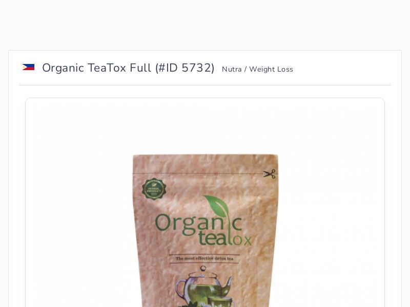 Organic TeaTox Full