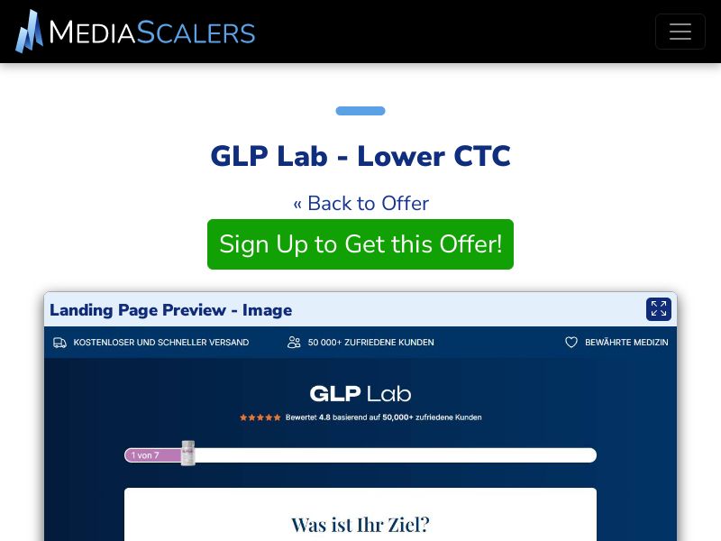 GLP Lab - Lower CTC (Event Tracking) [CH]