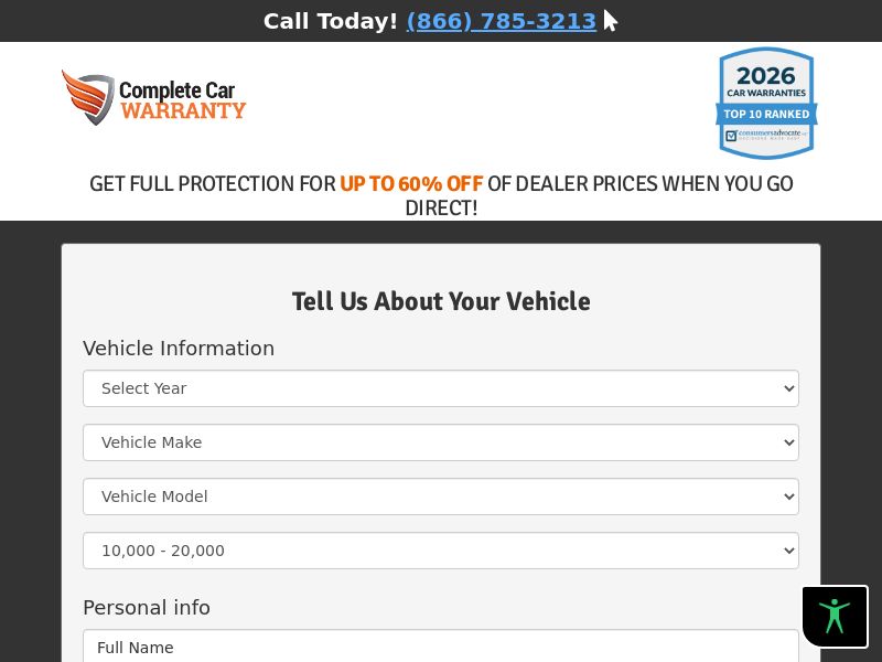 Complete Car Warranty - CPA - US
