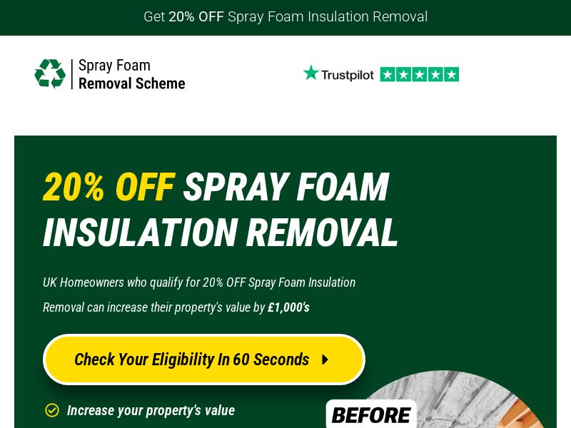 Spray Foam Removal - UK