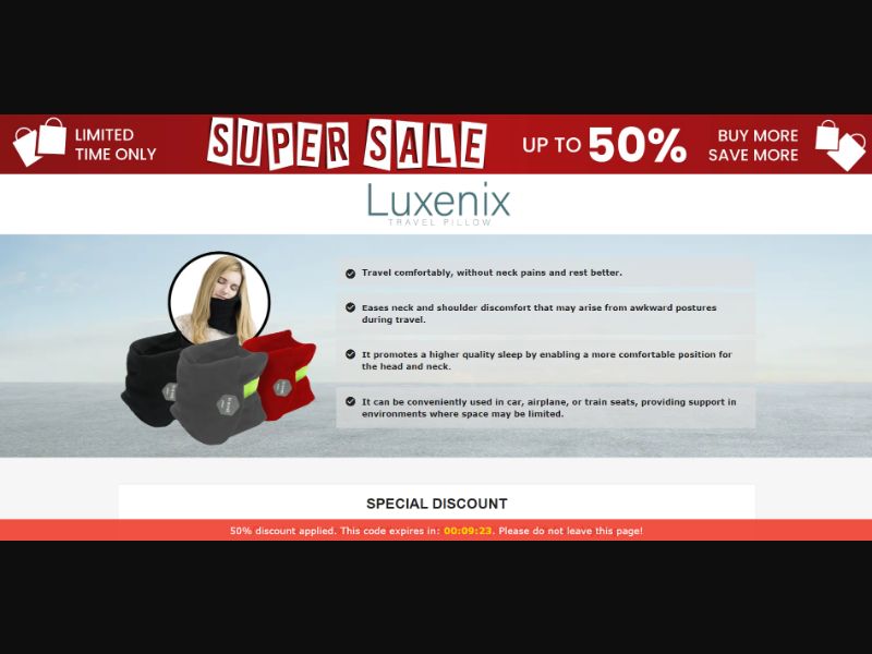 [WEB+MOB] Qinux Luxenix – Travel Pillow /International (112 GEOs) CPS *FB/TT/Google/Taboola Pixel* [Approval Required]