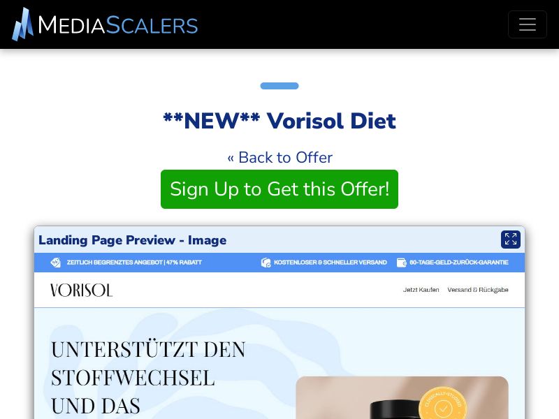Vorisol Diet {+DTC} [DE, AT, CH]