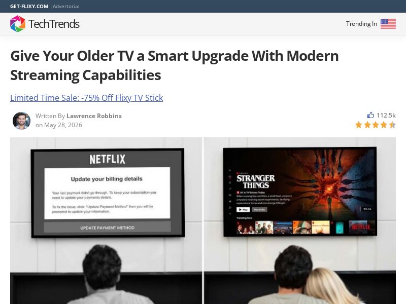 Flixy TV Smart Stick - Advertorial [INTL] (Social,Banner,Native,Push,SEO,Search,Brand Bidding) - CPA