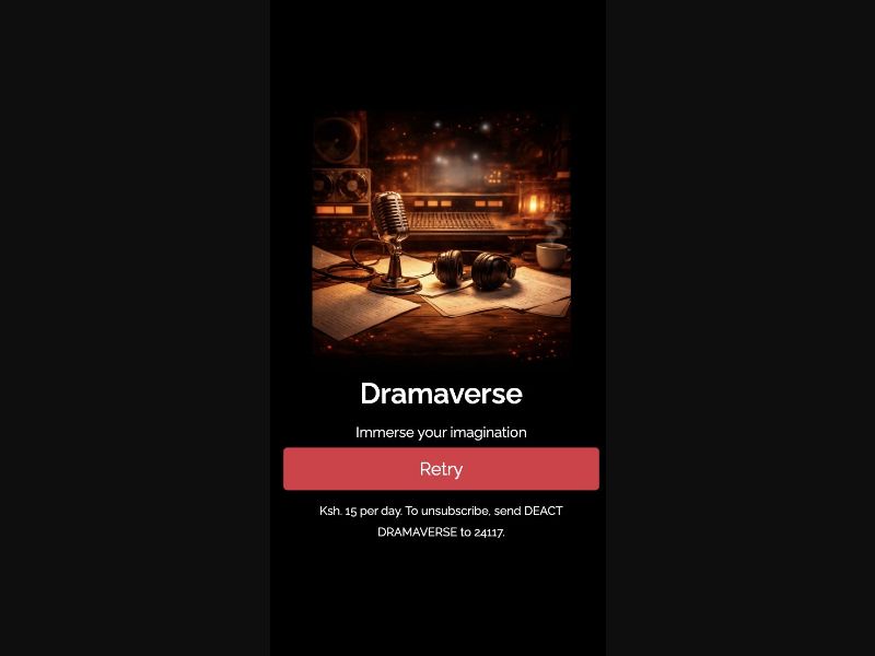 36628 - KE - [MOB] - Dramaverse - Safaricom - mFilter - 2 Clicks