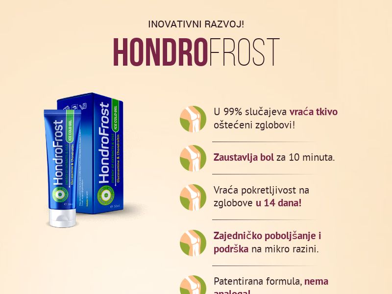 Hondrofrost HR - 29EUR - arthritis product