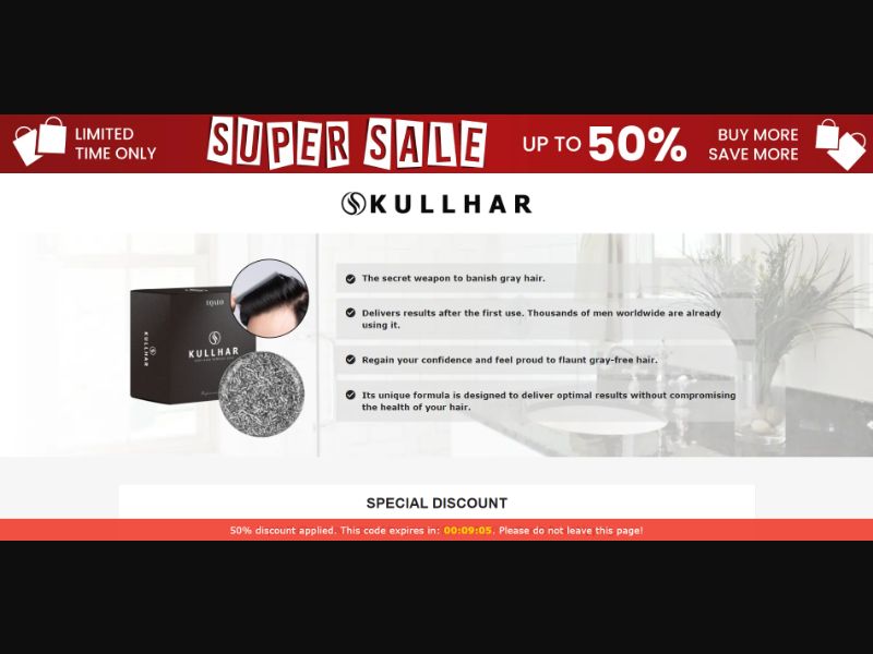 [WEB+MOB] Uqalo Kullhar – Grey Hair Removal Soap /International (112 GEOs) CPS *FB/TT/Google/Taboola Pixel* [Approval Required]