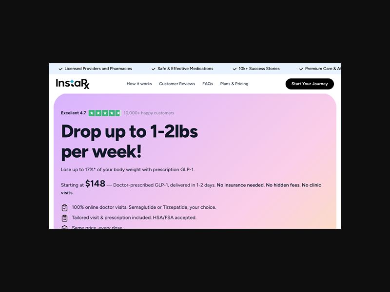 InstaRx - Lose Weight with GLP-1 Meds - CPS (US)