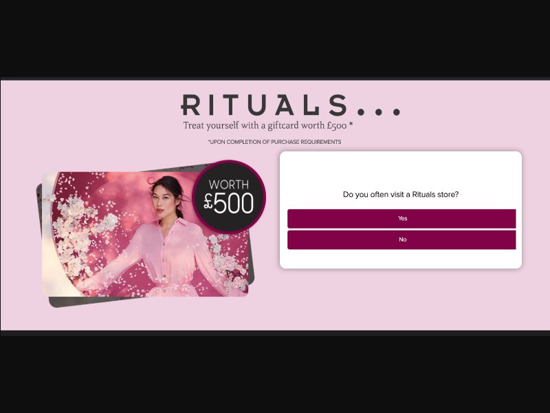 UK - RewardFlux - Rituals Voucher - (CPL)