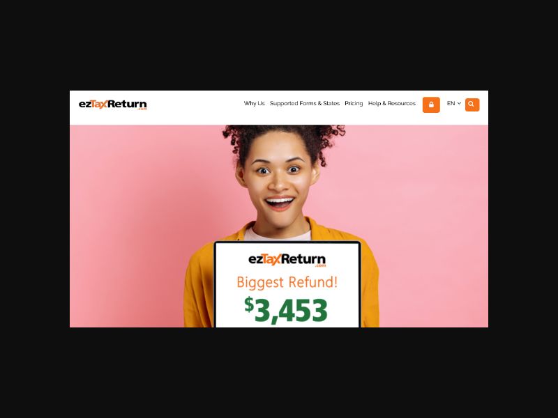 ezTaxReturn - Online Tax Filing - RevShare (US)