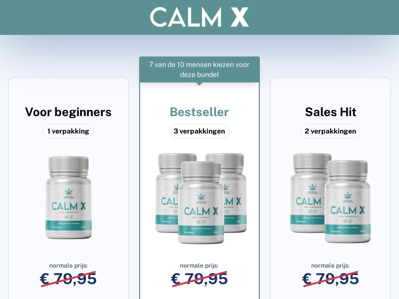Calm X | BE (Dutch/Flemish) | D2C