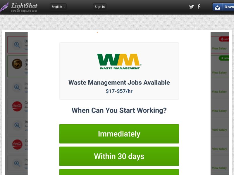 JobOpeningsNearYou (Social) - waste management