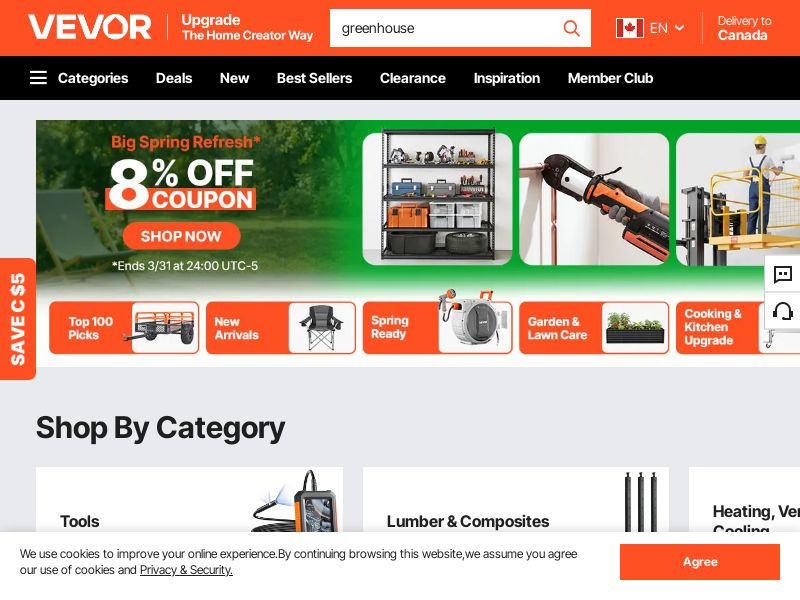 Vevor.ca Ecommerce CPS - Canada
