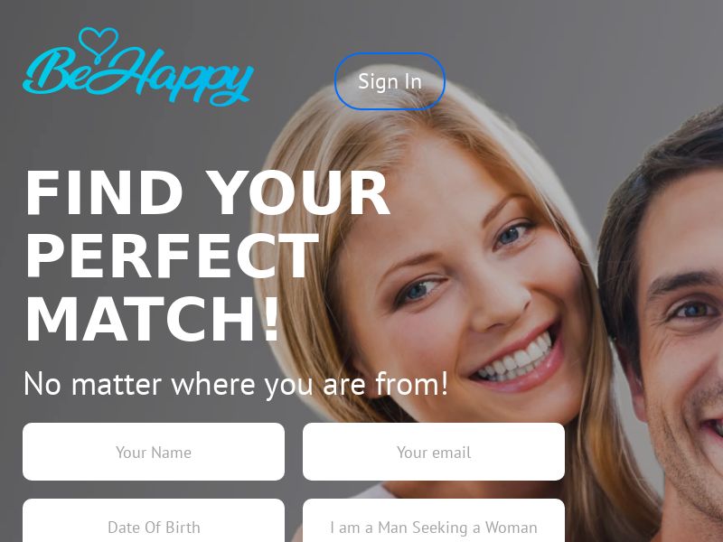 Behappy2Day - Mainstream Dating - PPS - PPL (International Dating Website)