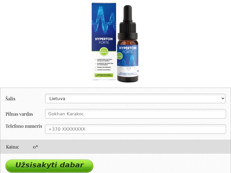 HYPERTON Drops 30 ml free LT - PRESSURE STABILIZING PRODUCT