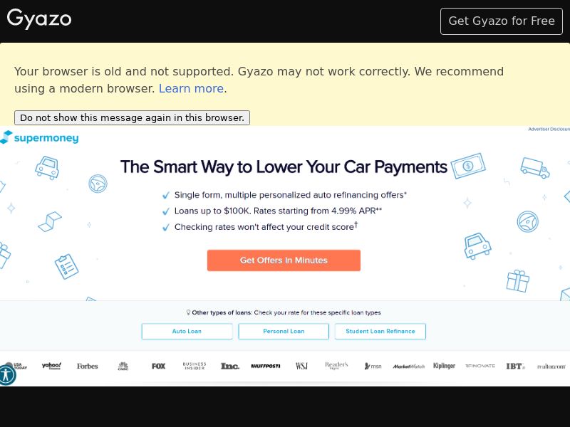 SuperMoney - Auto Loan Refinance - RevShare | US