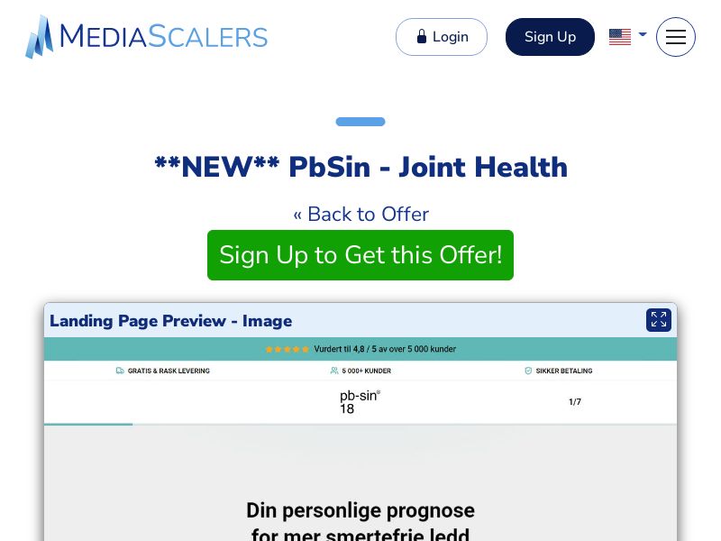 PbSin - Joint Health {+DTC} [NO]